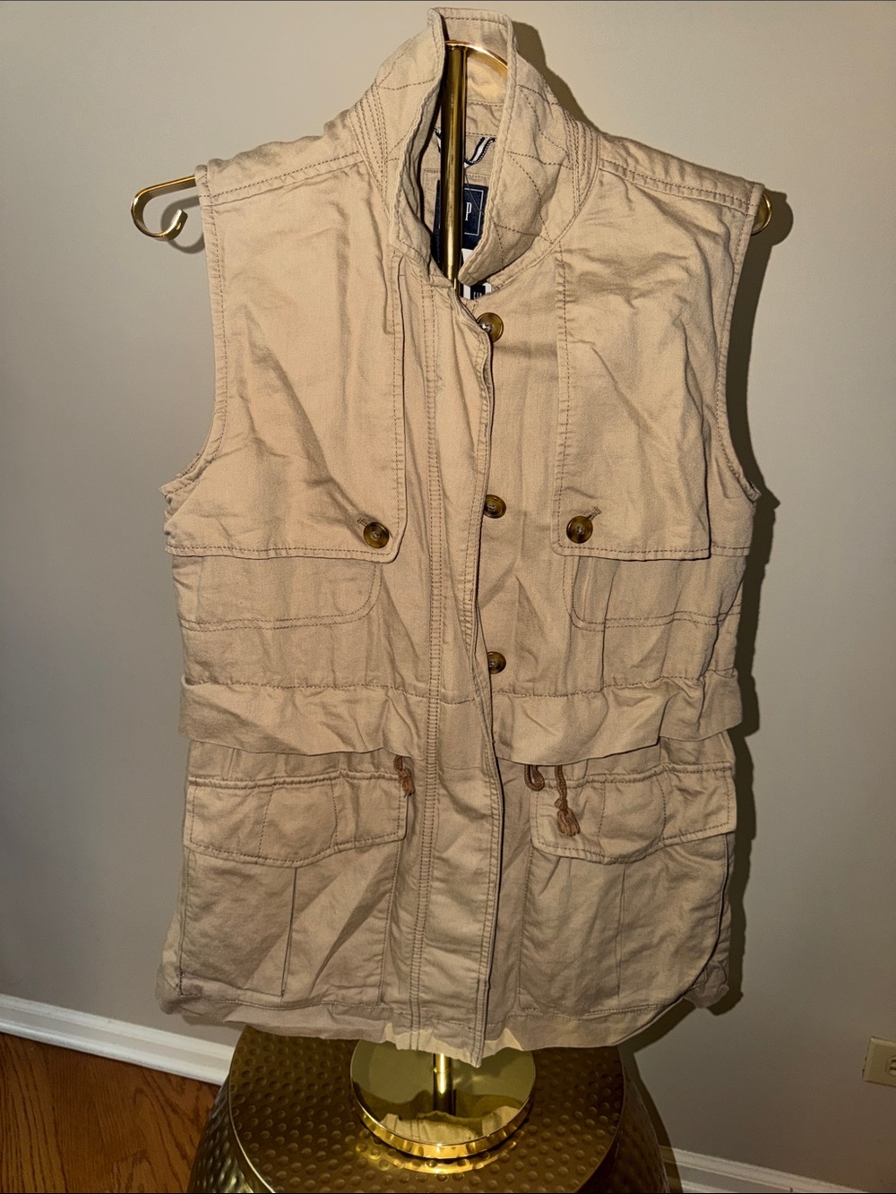 GAP Khaki Utility Sleeveless Field Vest